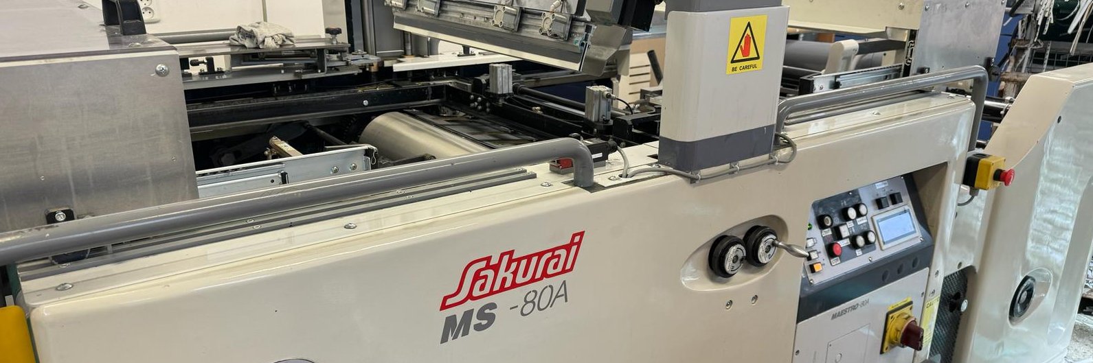 Sakurai MS-80A screen printing machine