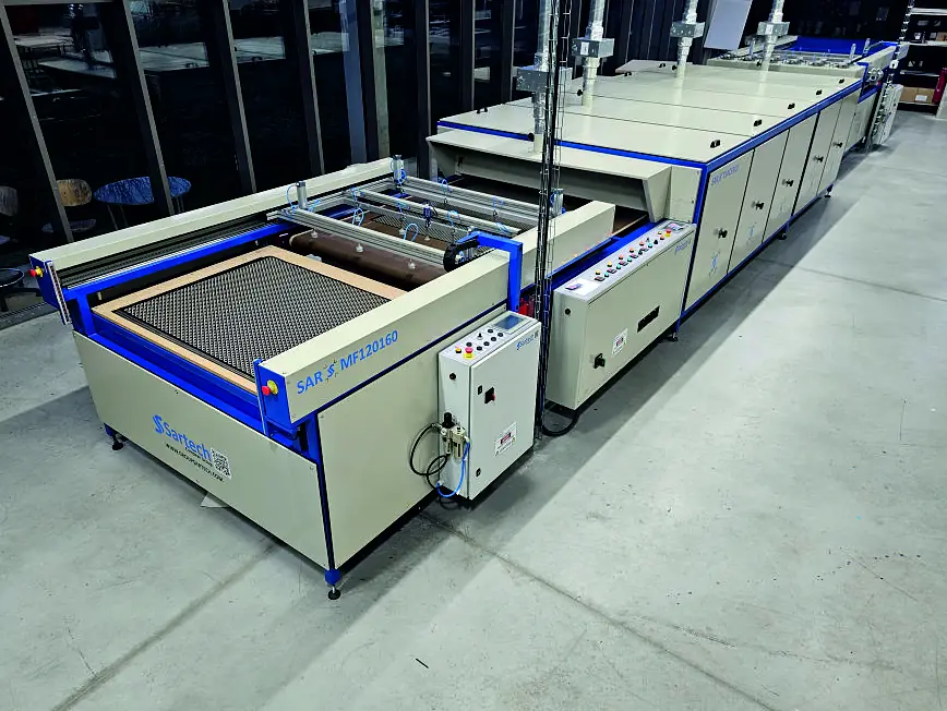 Overview of a production line built by Sartech
